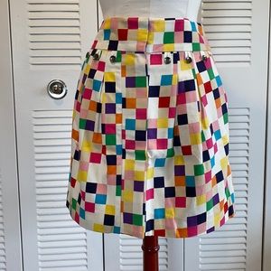 Odille Zip Front Mosaic Skirt